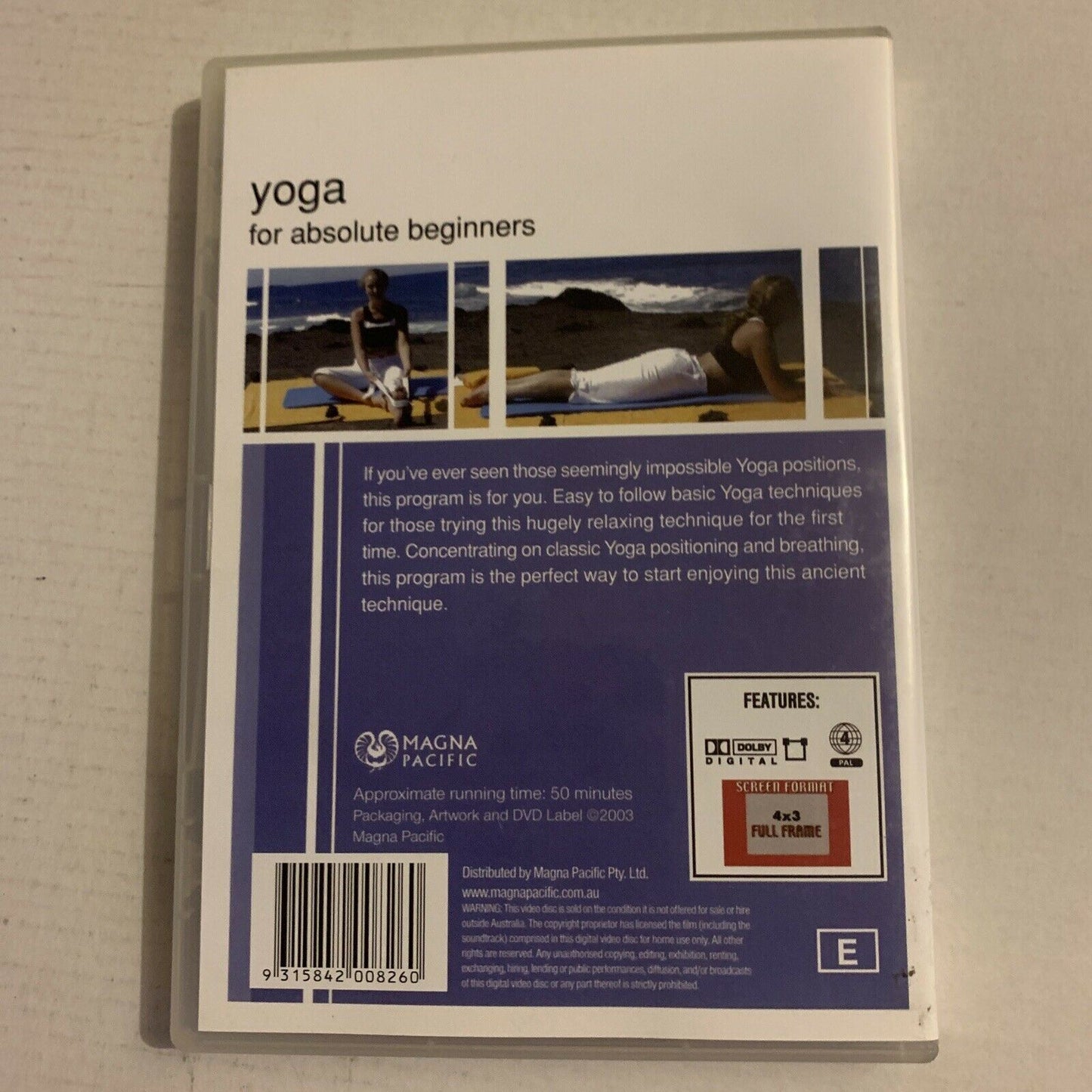 Yoga For Absolute Beginners (DVD, 2003)