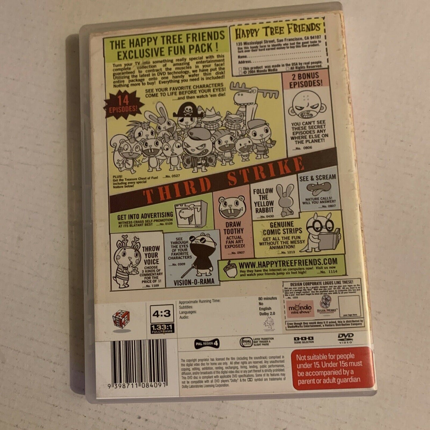 Happy Tree Friends - Overkill (DVD, 2005) 4-Disc Region 4