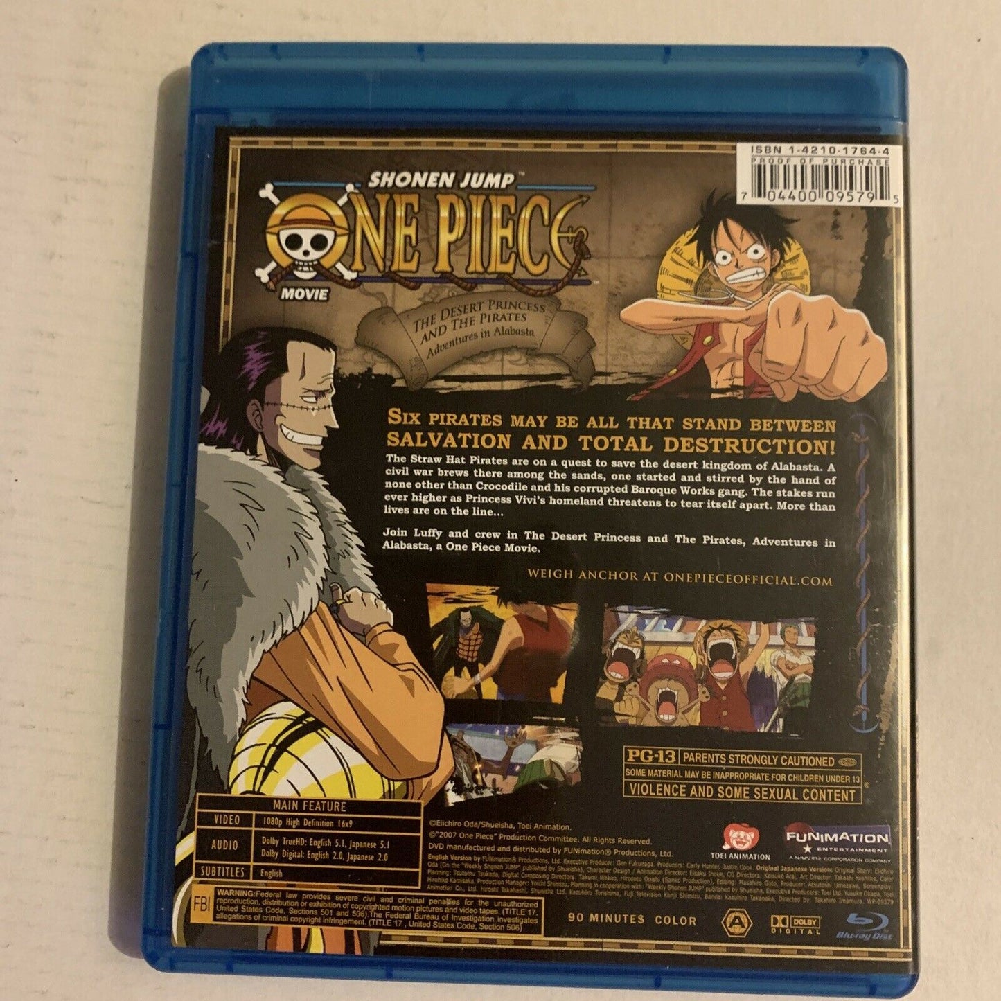 One Piece Movie - The Desert Princess (Bluray, 2007) Region A