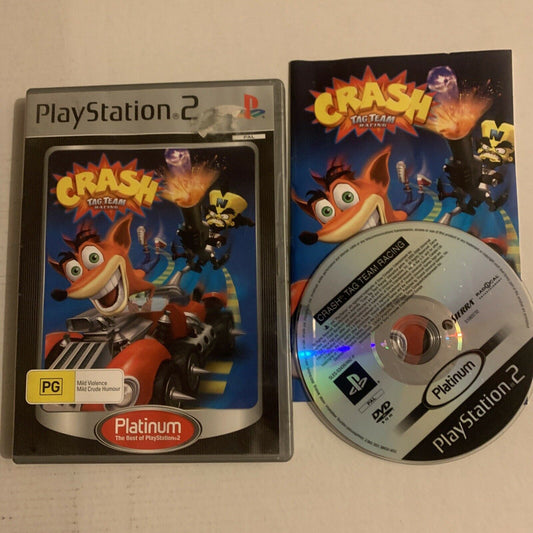 Crash Tag Team Racing - Sony PlayStation 2 PS2 With Manual