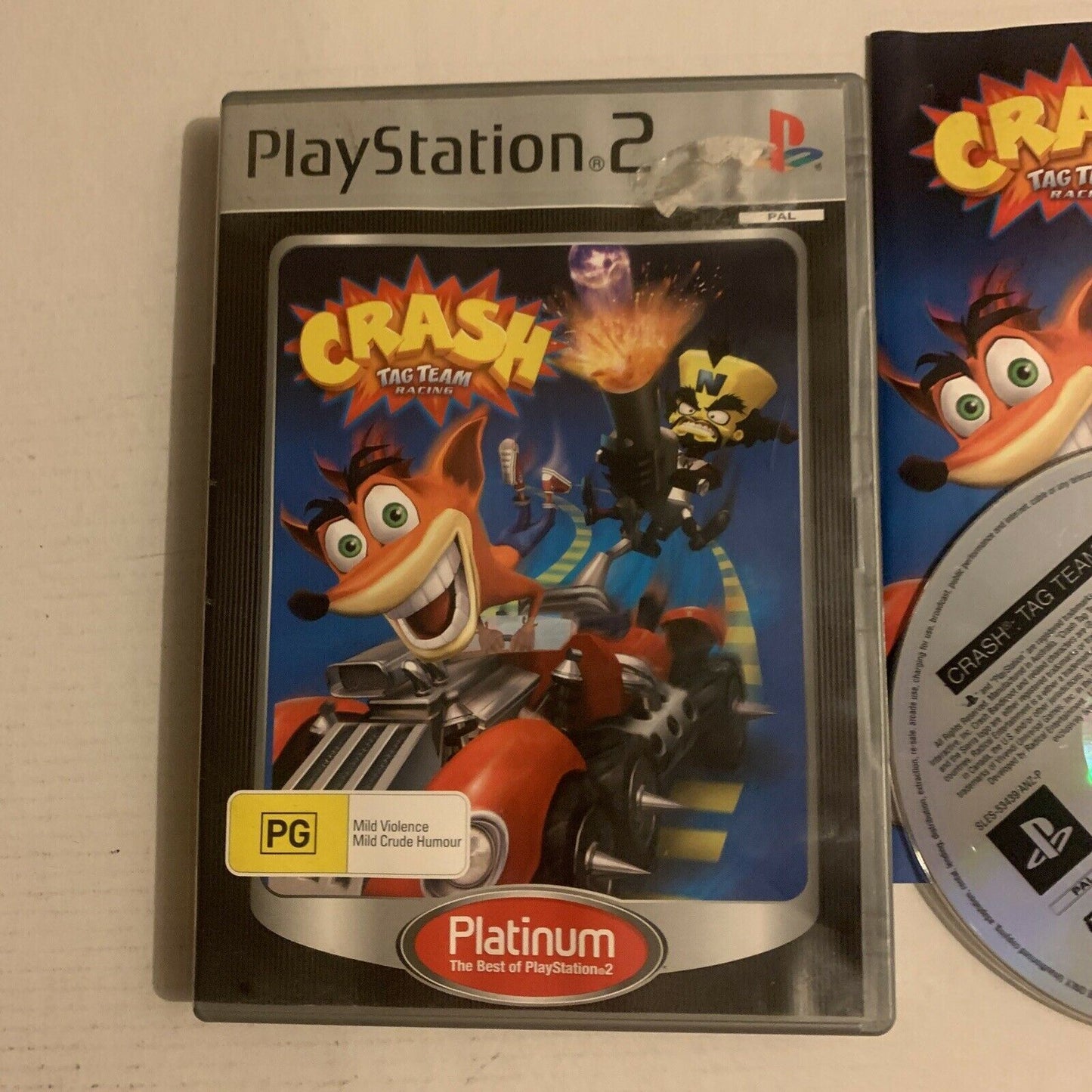 Crash Tag Team Racing - Sony PlayStation 2 PS2 With Manual