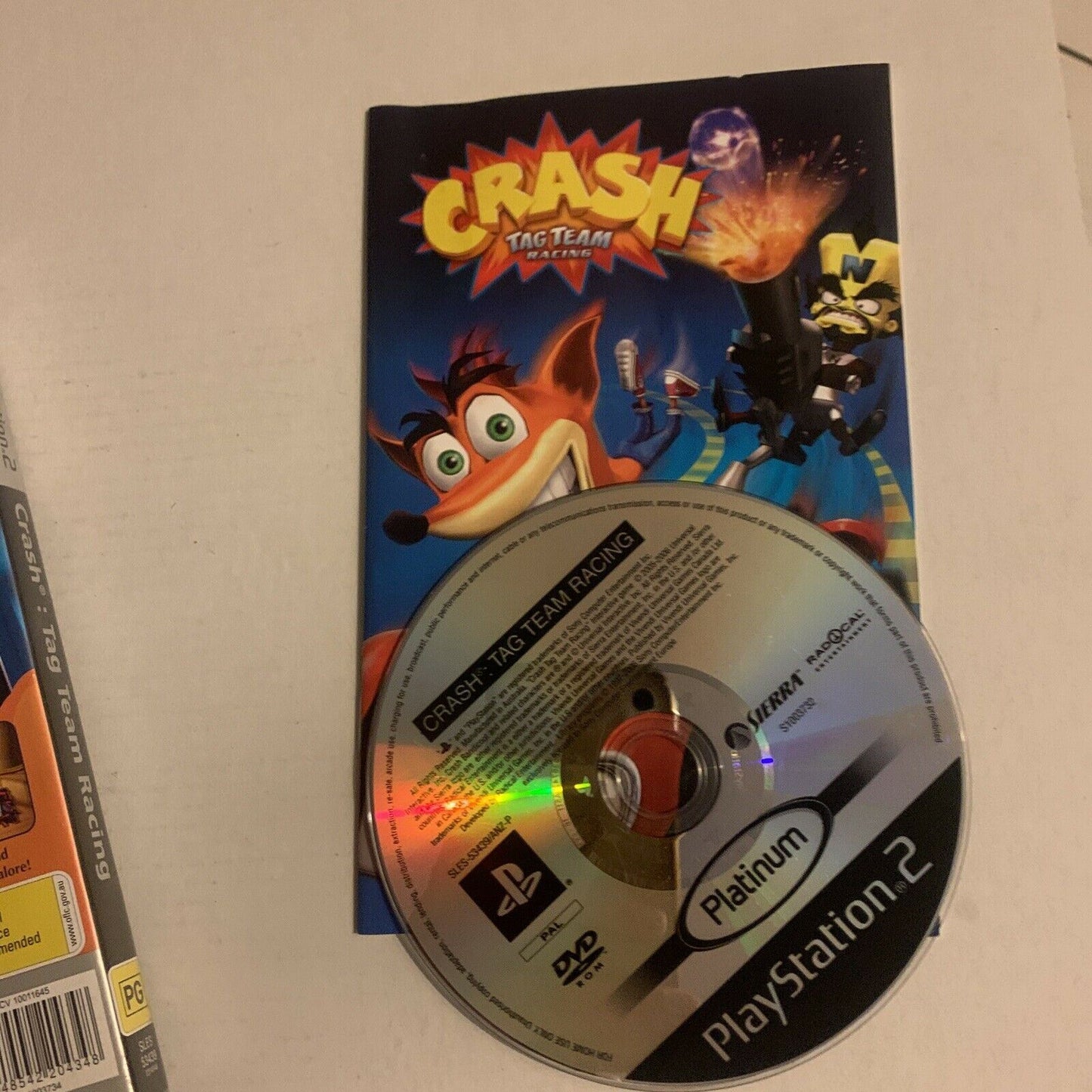 Crash Tag Team Racing - Sony PlayStation 2 PS2 With Manual