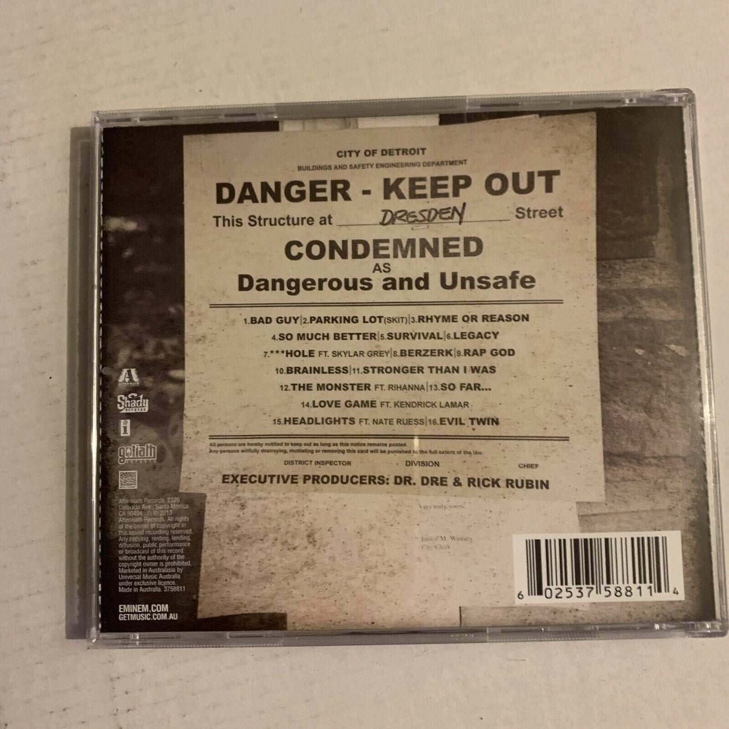 The Marshall Mathers LP 2 by Eminem (CD, Nov-2013, Interscope (USA))