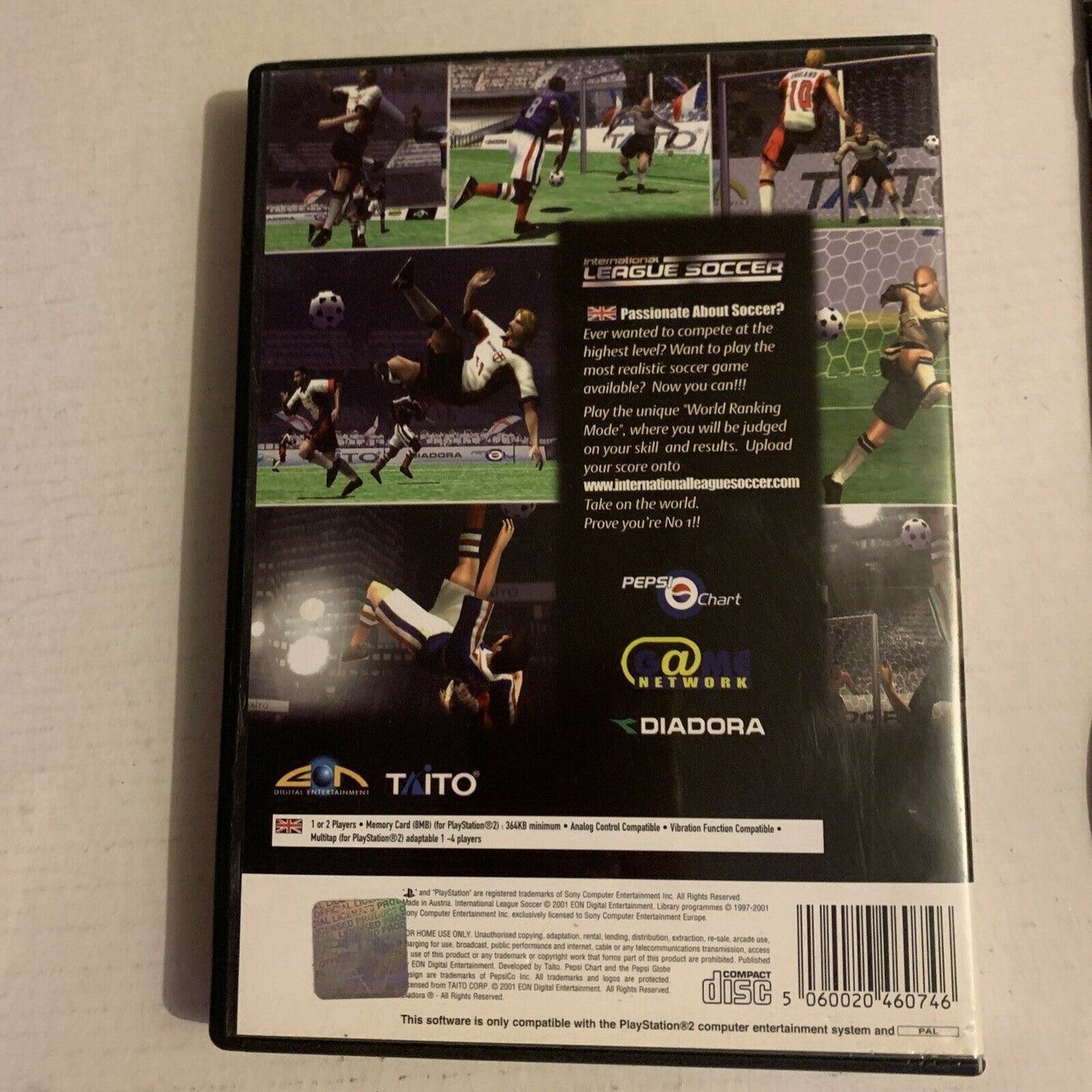 International League Soccer PlayStation 2 PS2 With Manual PAL