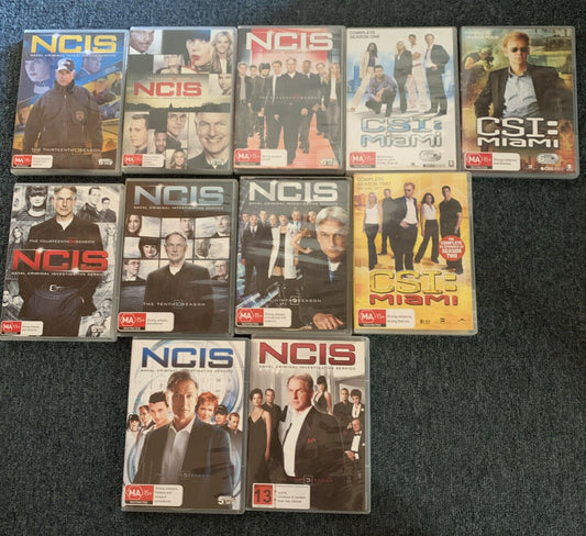 11 Seasons Of CSI: Miami & NCIS DVD Collection Region 4