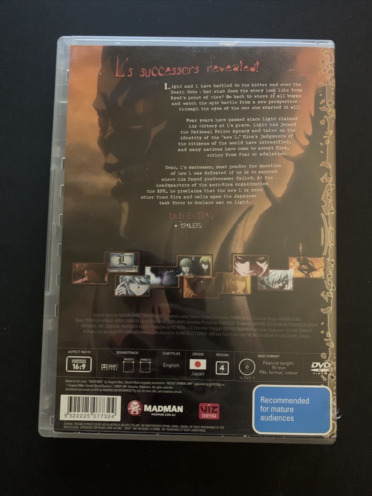 Death Note Re-Light 2 - L's Successors (DVD) Region 4
