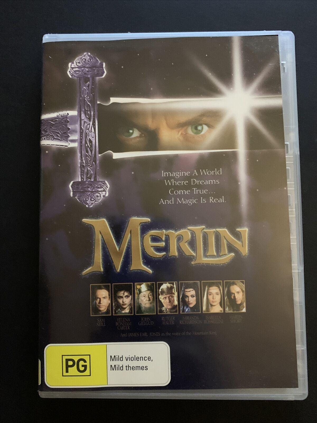 Merlin (DVD, 1998) Sam Neill, Helena Bonham Carter, John Gielgud. Region 4