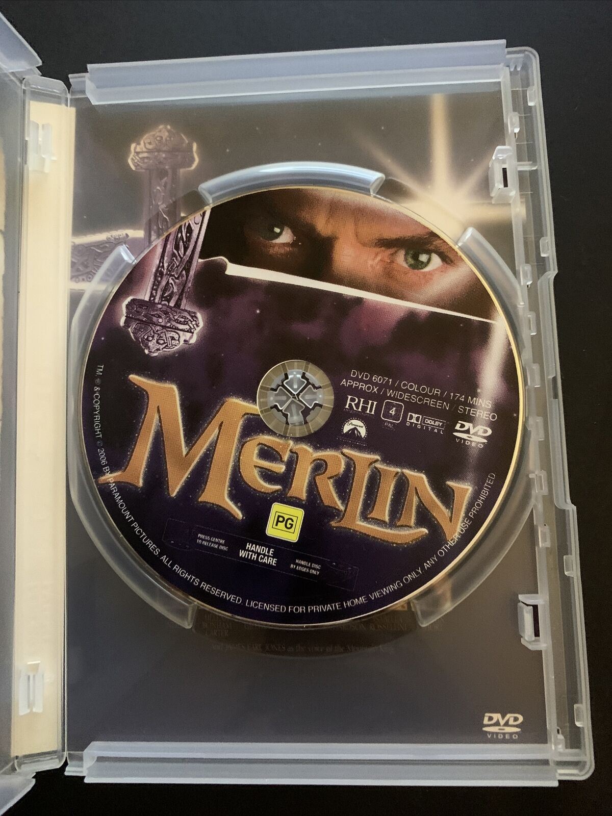 Merlin (DVD, 1998) Sam Neill, Helena Bonham Carter, John Gielgud. Region 4