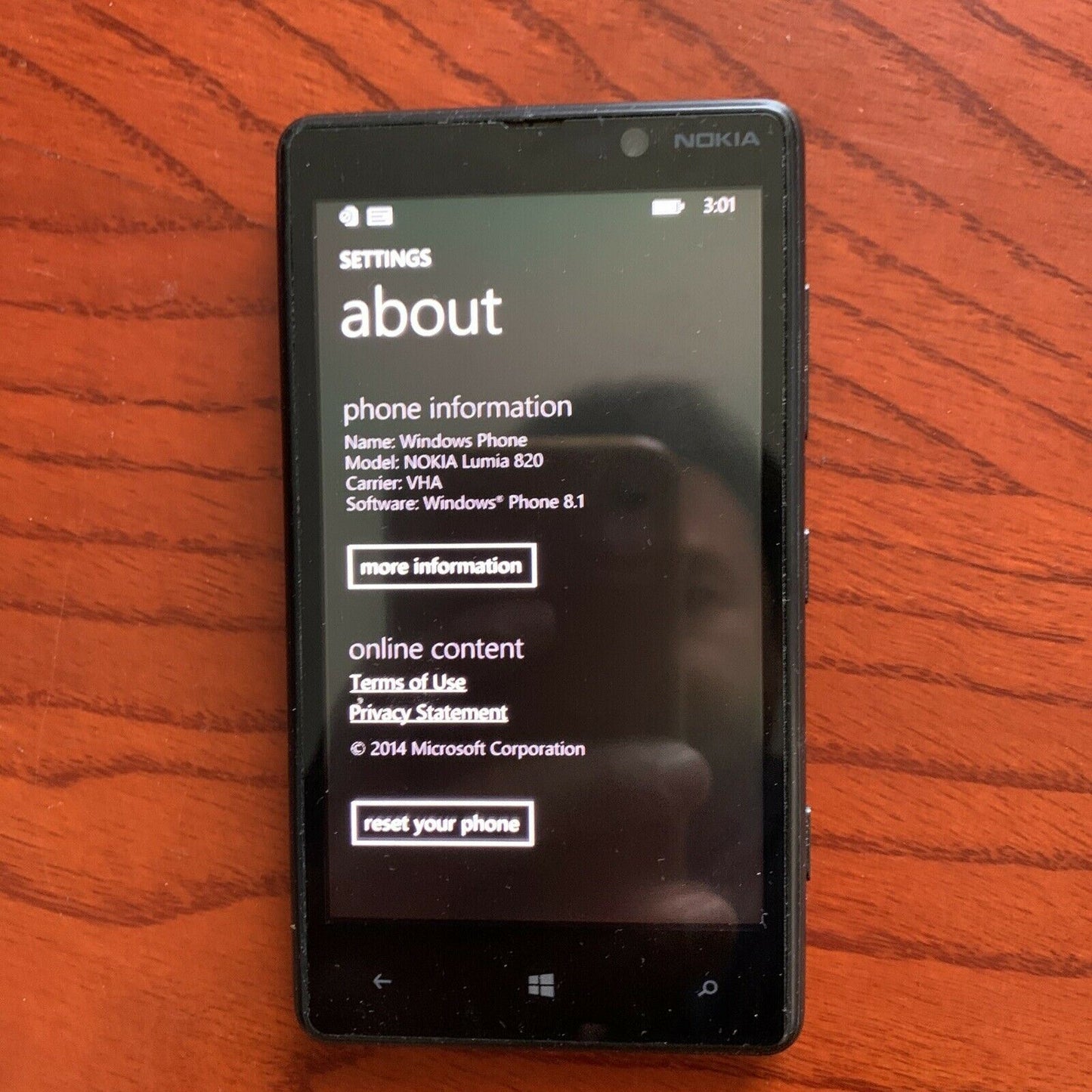 Nokia Lumia 820 - 8GB - Black Smartphone Windows Mobile