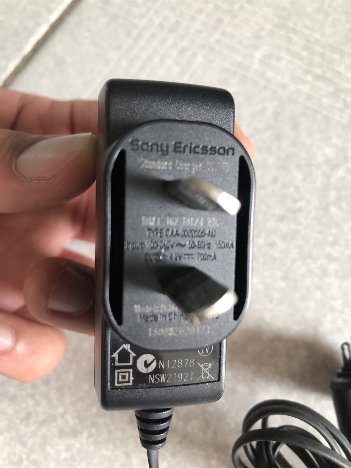 Original Genuine Sony Ericsson CST-75 AC Wall Charger for C905, J220a, J230a, M6