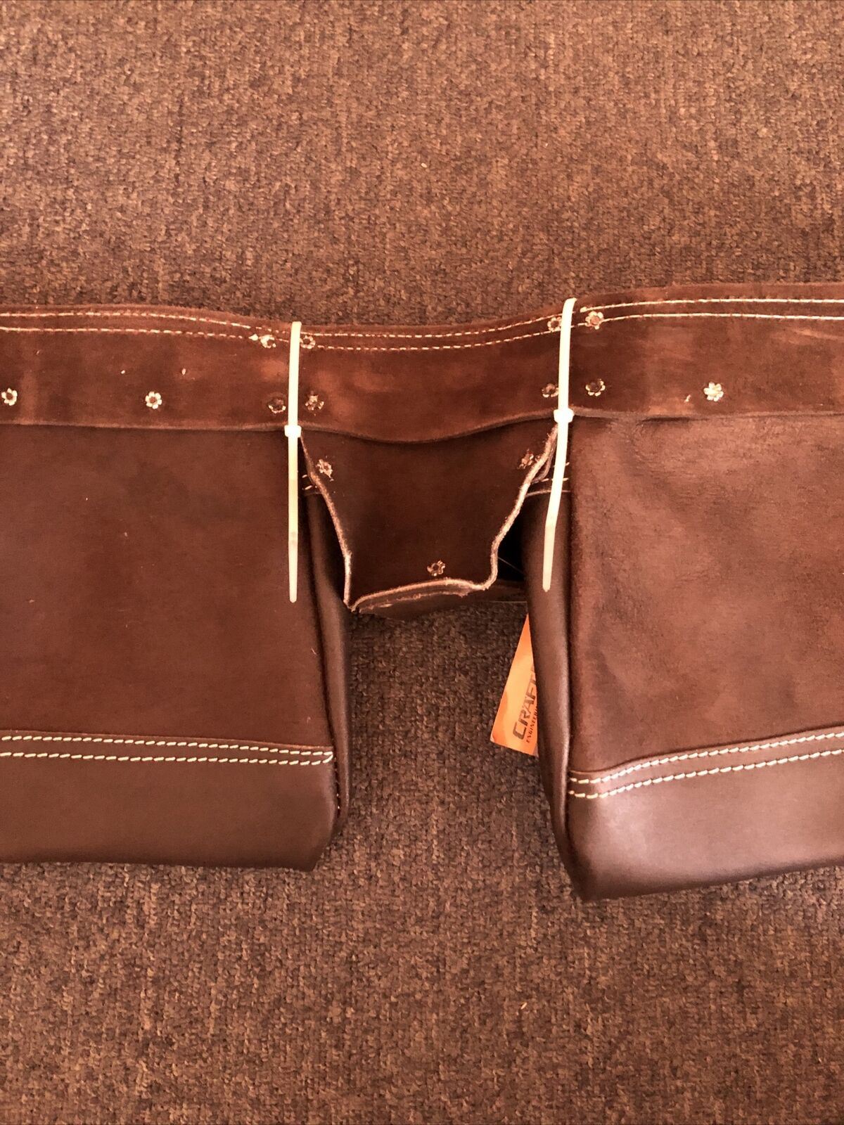 CraftRight 12 Pocket Leather Double Tool Belt