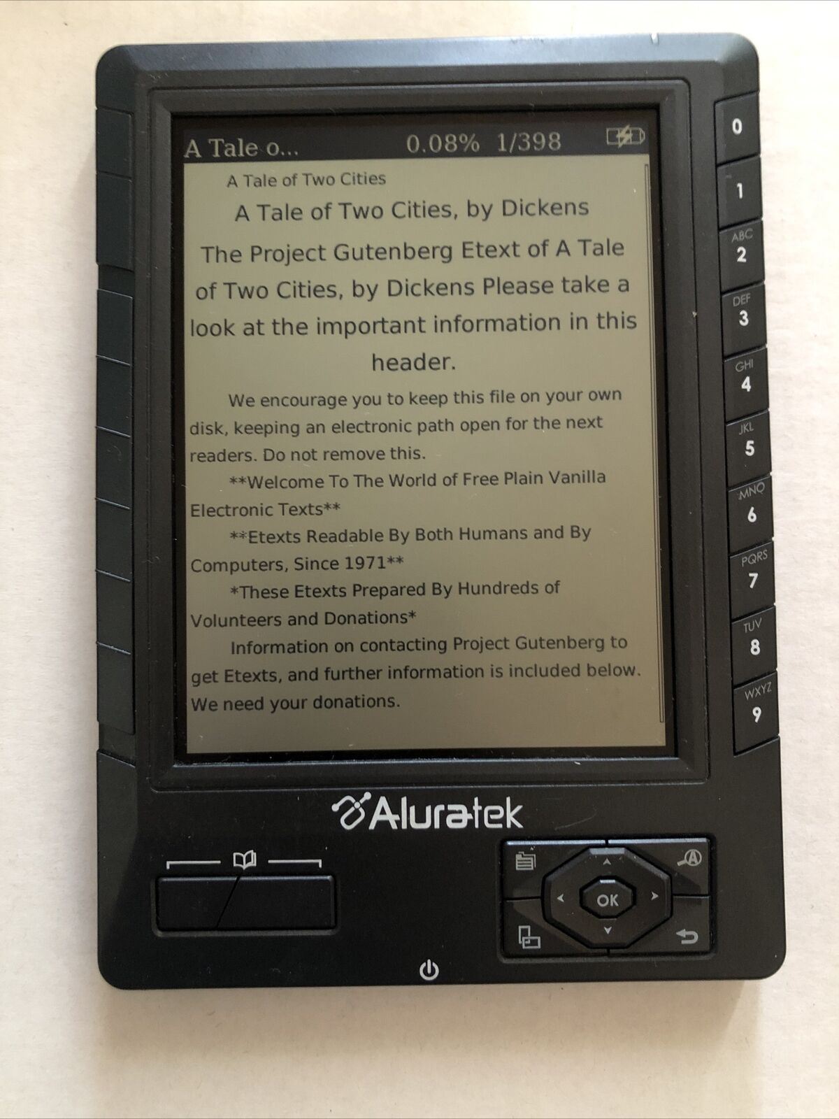 Aluratek Ebook Reader Libre eBook Reader Pro