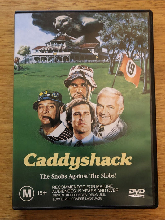 Caddyshack (DVD, 1980) Chevy Chase, Rodney Dangerfield, Bill Murray. Region 4