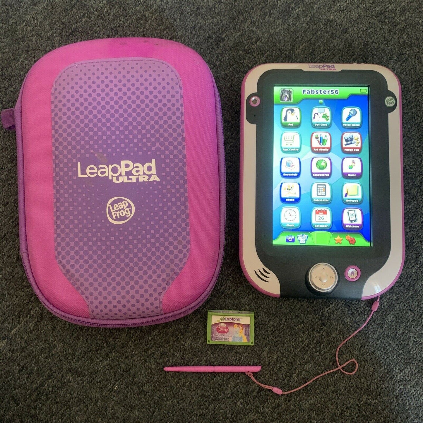 Leapfrog LeapPad Ultra Kids' Learning Tablet + 1 Game, AC Adapter, Case