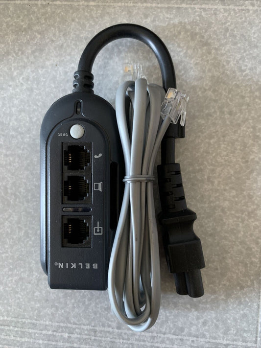 Belkin Notebook Travel Surge Protector - 3 Prong C6 Phone Modem 100v-240v F5C791