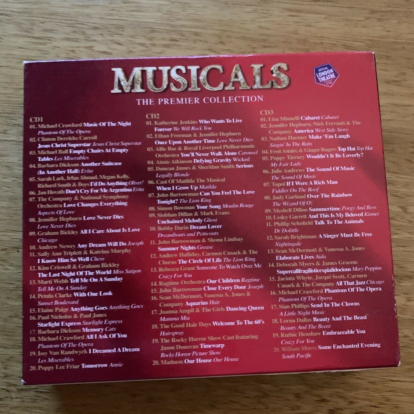 Musicals: The Premier Collection (CD, 2012, 3 Discs, USM Media) Box Set