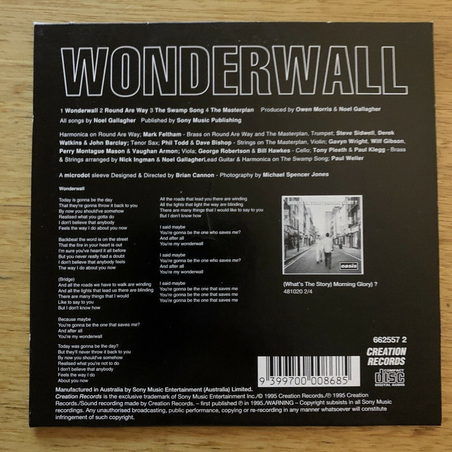 Oasis - Wonderwall EP (CD, 1995)