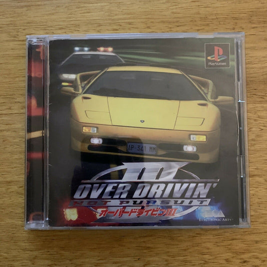 Over Drivin' III Hot Pursuit - Playstation PS1 NTSC-J Japan Racing Game