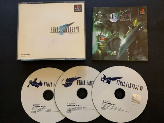 Final Fantasy VII 7 - PlayStation 1 PS1 NTSC-J Japan Squaresoft RPG Game