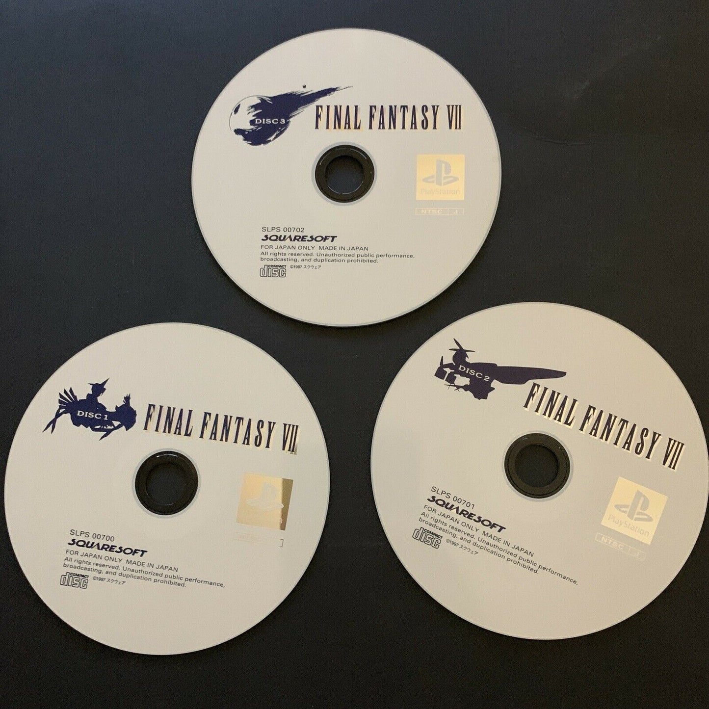 Final Fantasy VII 7 - PlayStation 1 PS1 NTSC-J Japan Squaresoft RPG Game