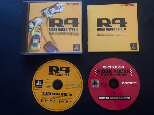 R4 Ridge Racer 4 - Sony Playstation PS1 NTSC-J Japan NAMCO Racing Game