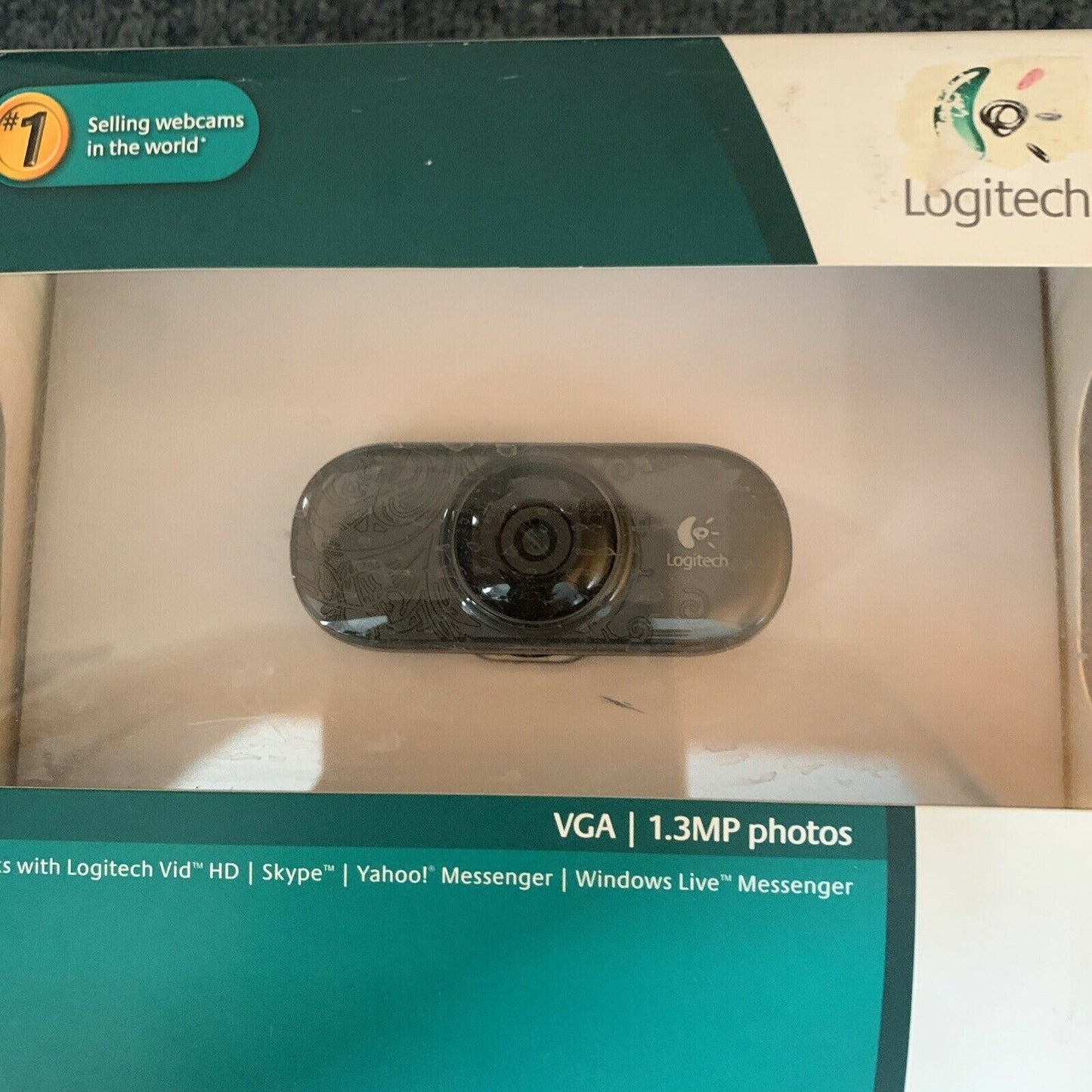 Logitech C210 USB Webcam with built-in Microphone