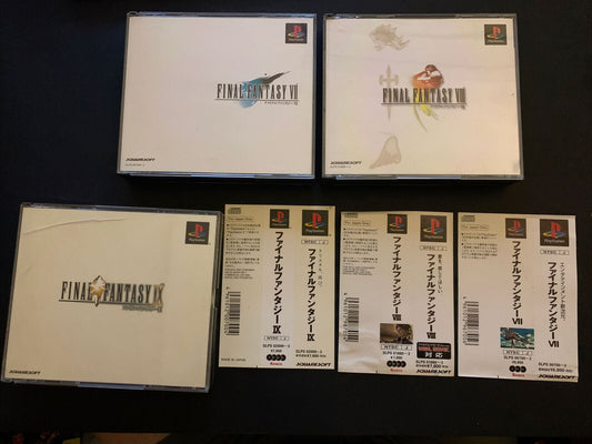 Final Fantasy 7,8,9 Collection - Playstation PS1 NTSC-J Japan Square RPG Game