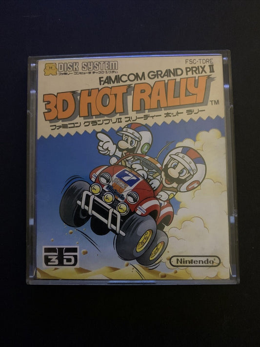 3D Hot Rally - Nintendo Famicom Disk NES NTSC-J Japan FDS 1988 FSC-TFDRE