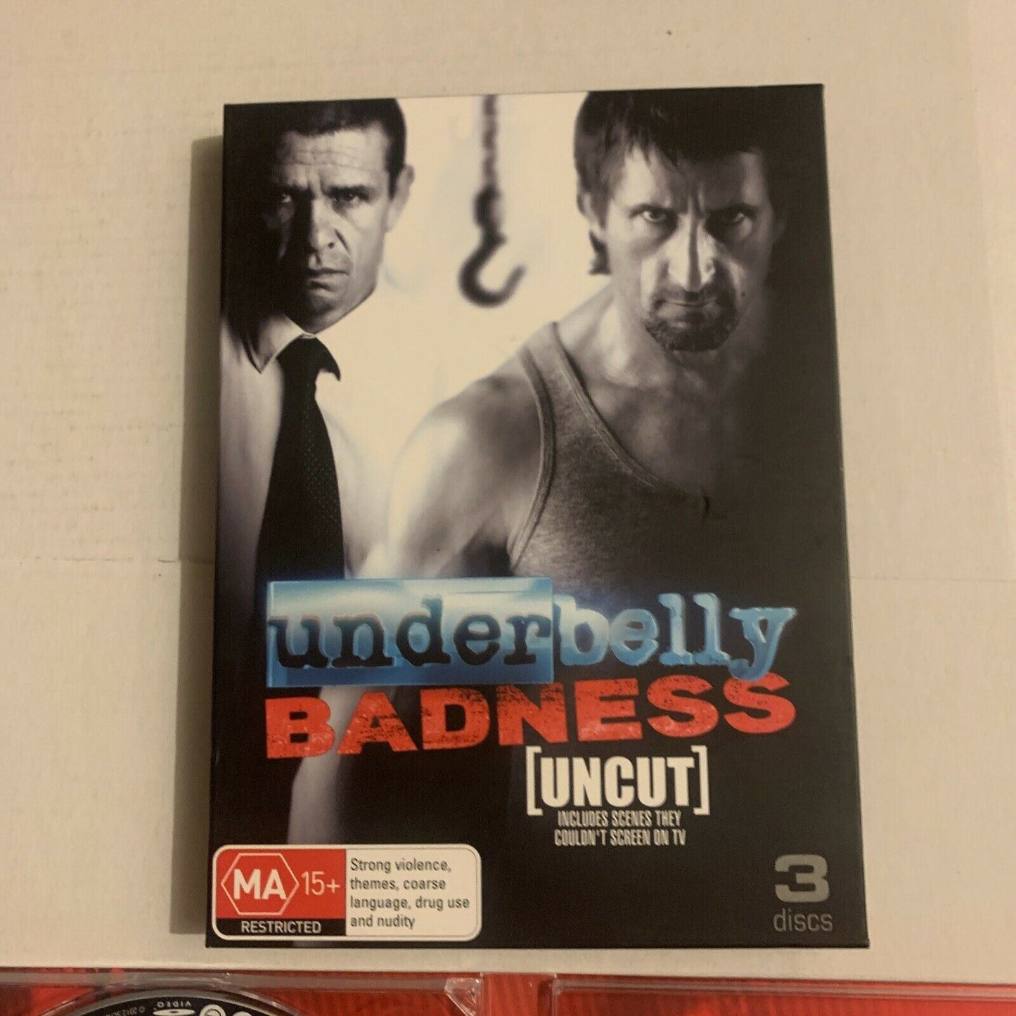 Underbelly Badness Uncut (DVD, 2012, 3-Disc) Matt Nable. Region 4