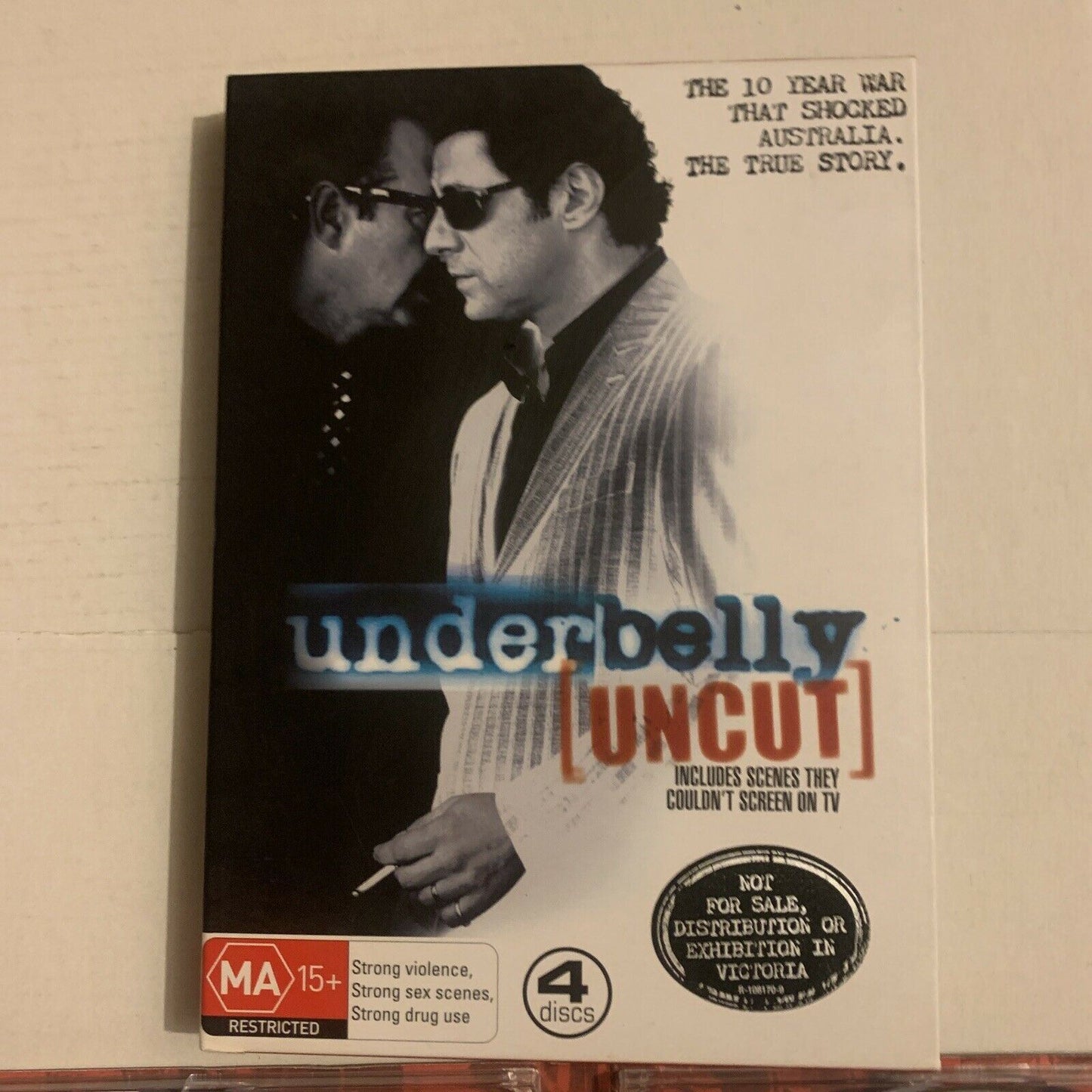 Underbelly - Uncut (DVD, 2008, 4-Disc Set) Kat Stewart, Vince Colosimo Region 4