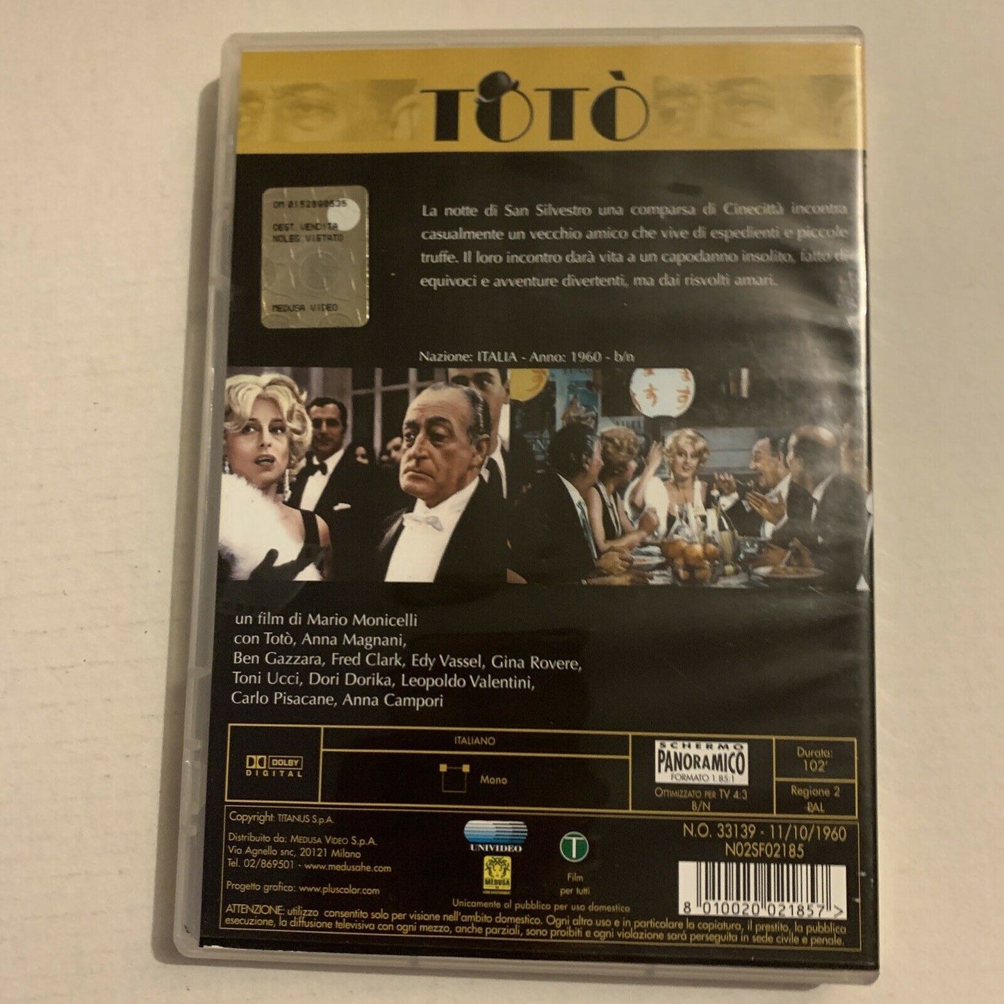 Toto - Risate Di Gioia (DVD, 1960) Fred Clark, Ben Gazzara Region 2