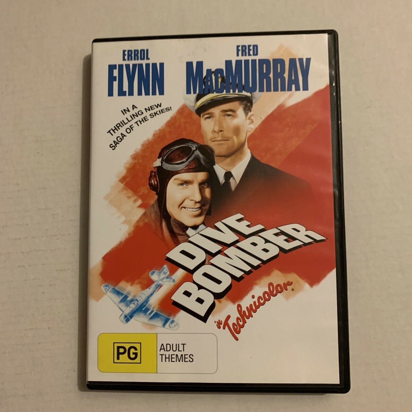 Dive Bomber (DVD, 1941) Errol Flynn, Fred MacMurray, Ralph Bellamy. Region 4,2