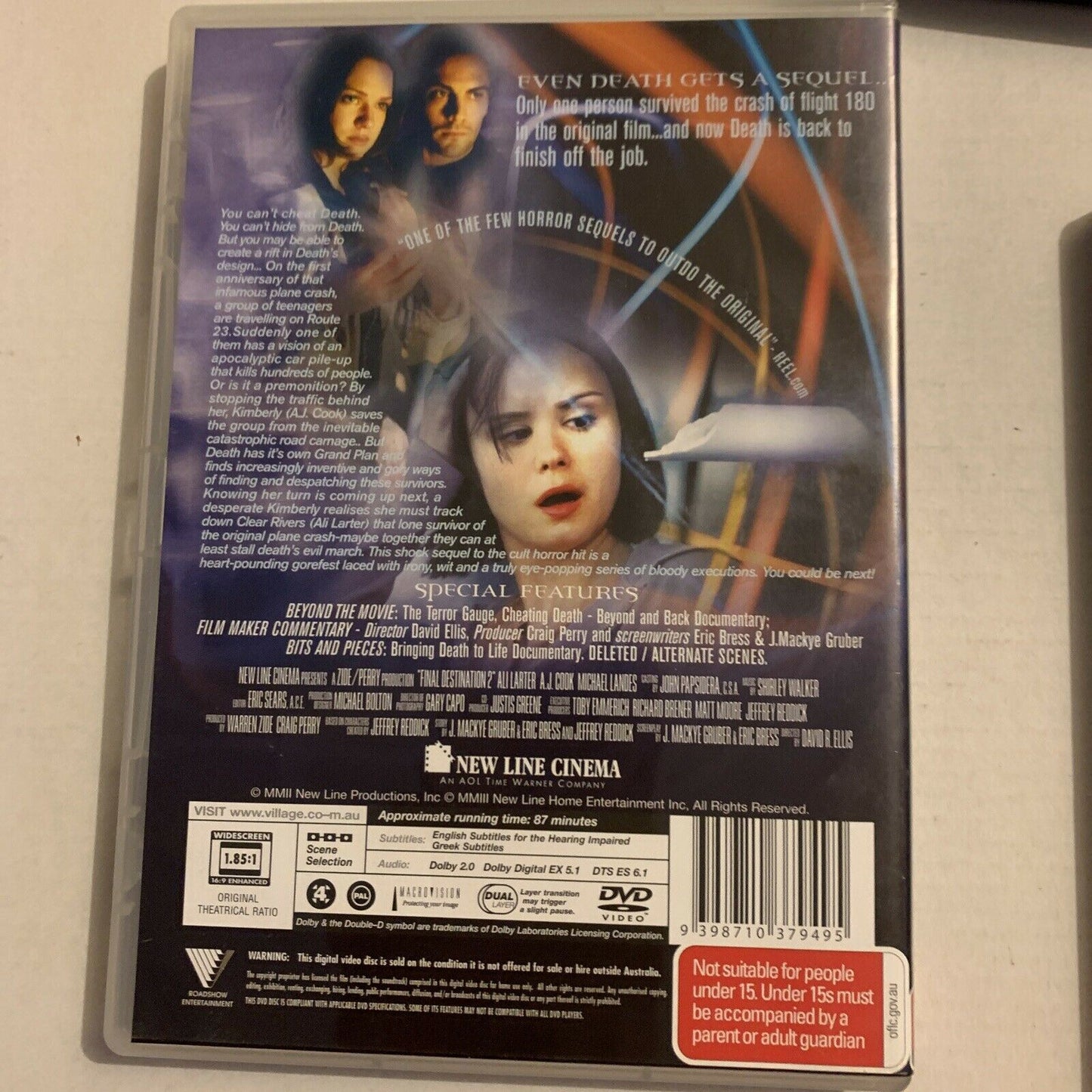 Final Destination 1, 2 & 3 (DVD, 2006, 4-Disc) Region 4