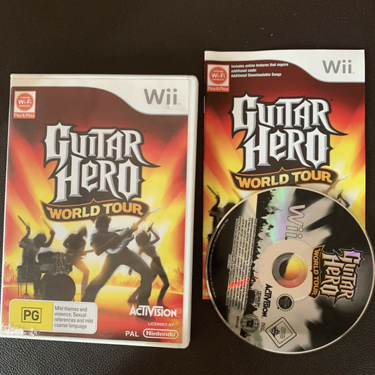 Guitar Hero World Tour - Nintendo Wii PAL complete With Manual