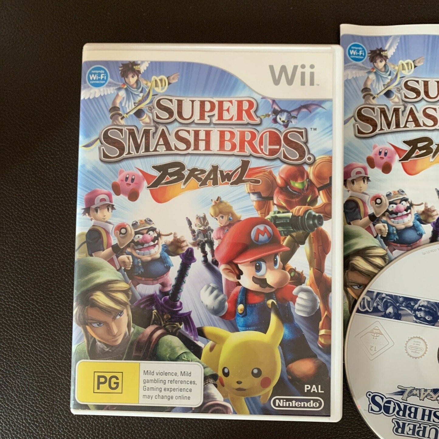 Super Smash Bros Brawl - Nintendo Wii PAL Game with Manual