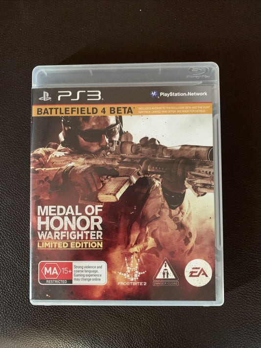 Medal of Honor: Warfighter Limted Edition - Playstation 3 PS3 Game with Manual