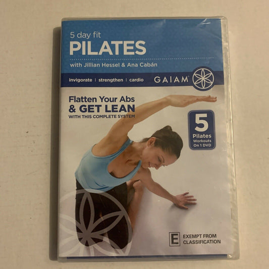 *Sealed* GAIAM: 5 Day For Pilates With Jillian Vessel & Ana Caban (DVD, 2007)