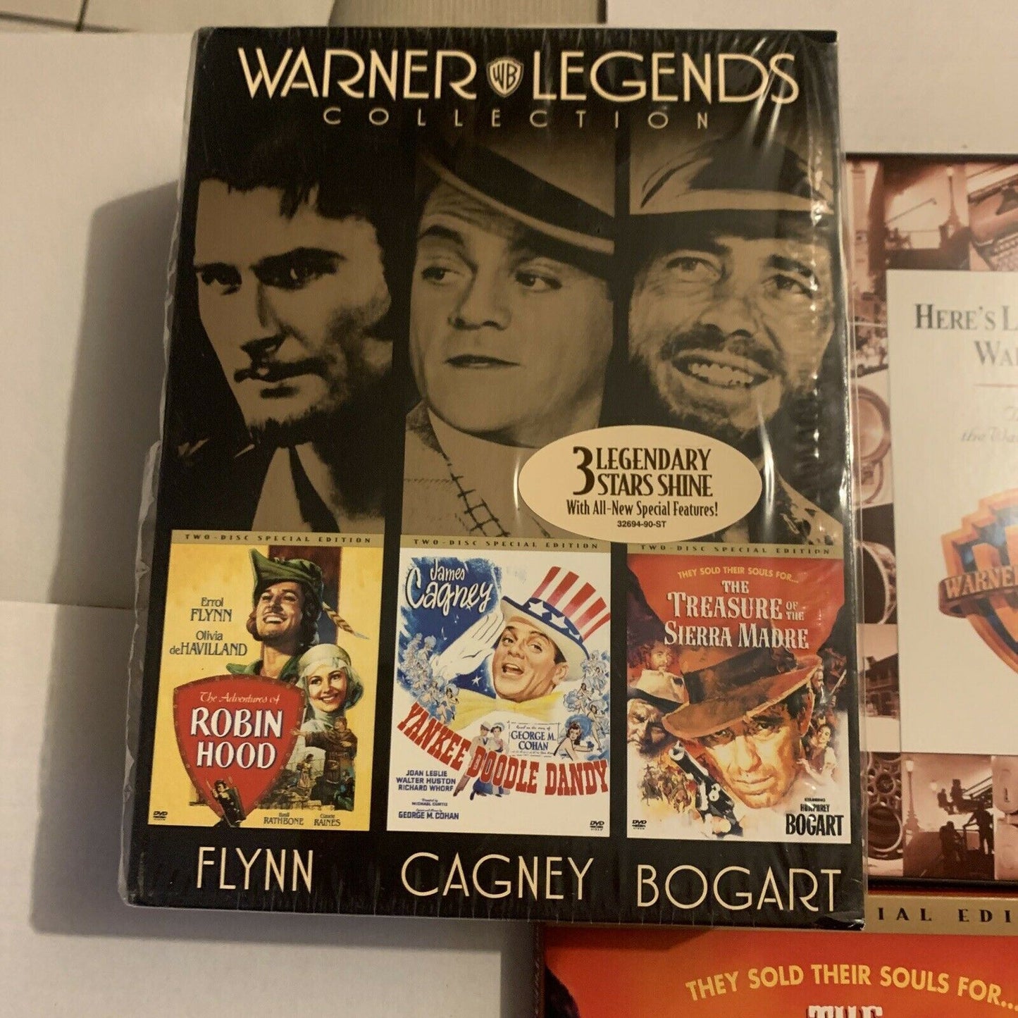 Warner Bros Legends Collection: Flynn / Cagney / Bogart (DVD, 7-Disc) Region 4,1