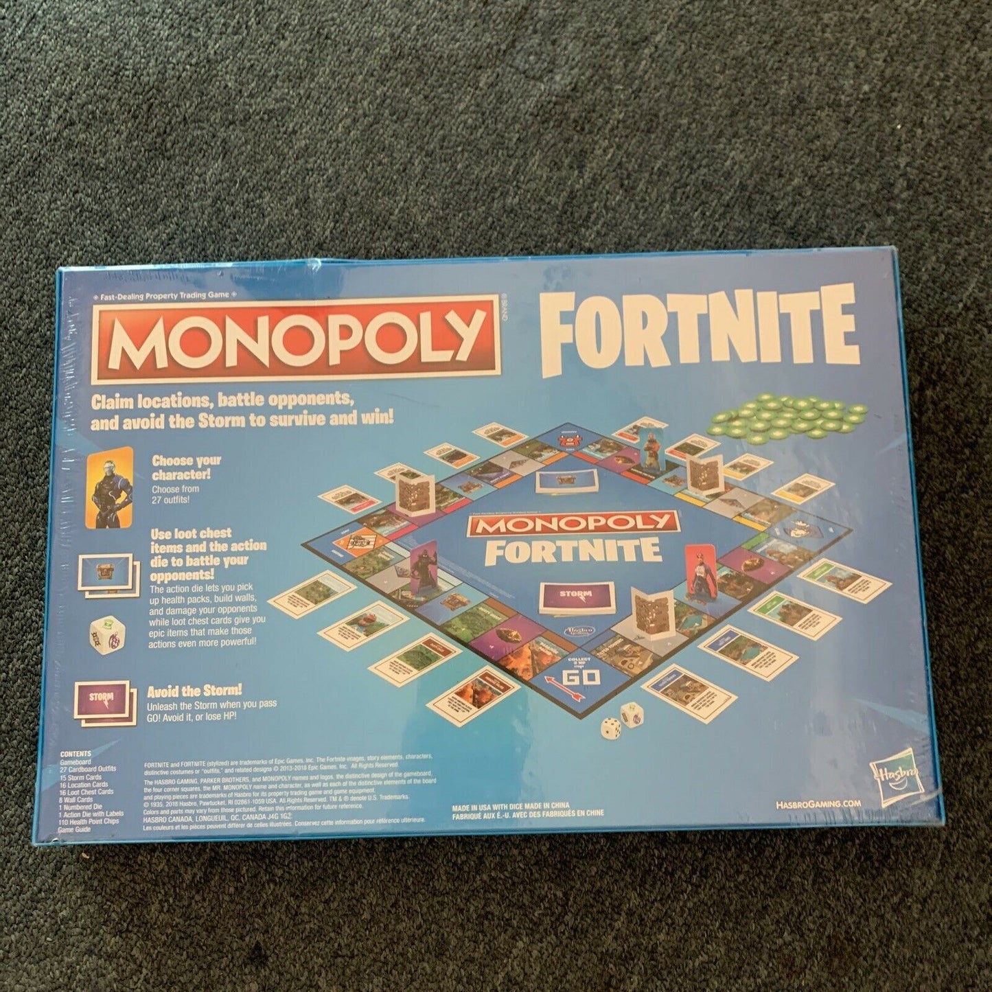 *New Sealed* Hasbro Monopoly: Fortnite Edition Board Game E6603