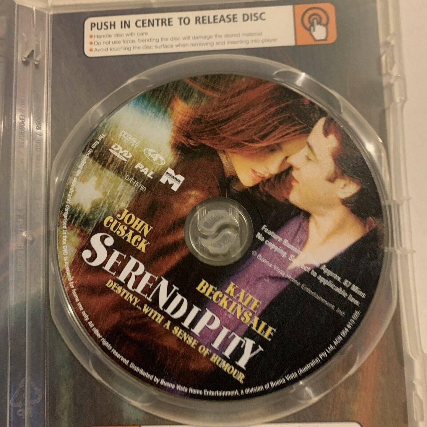 Serendipity (DVD, 2002) John Cusack, Kate Beckinsale. Region 4,2