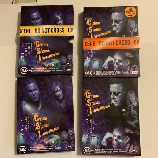 CSI: Crime Scene Investigation : Complete Series 1 (DVD, 2002, 6-Disc) Region 4
