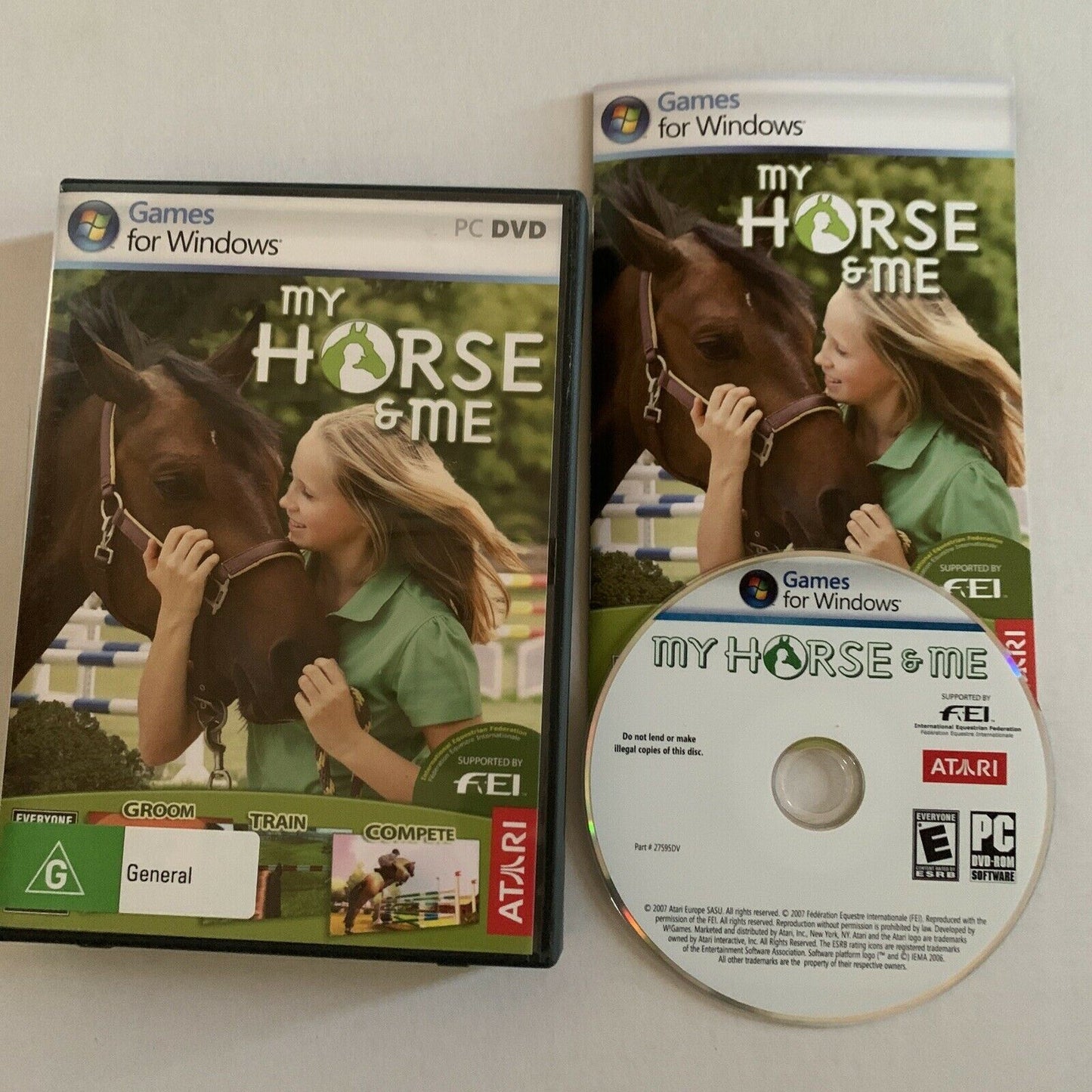 My Horse & Me - PC DVD-ROM With Manual. Horse Simulation Game - Atari