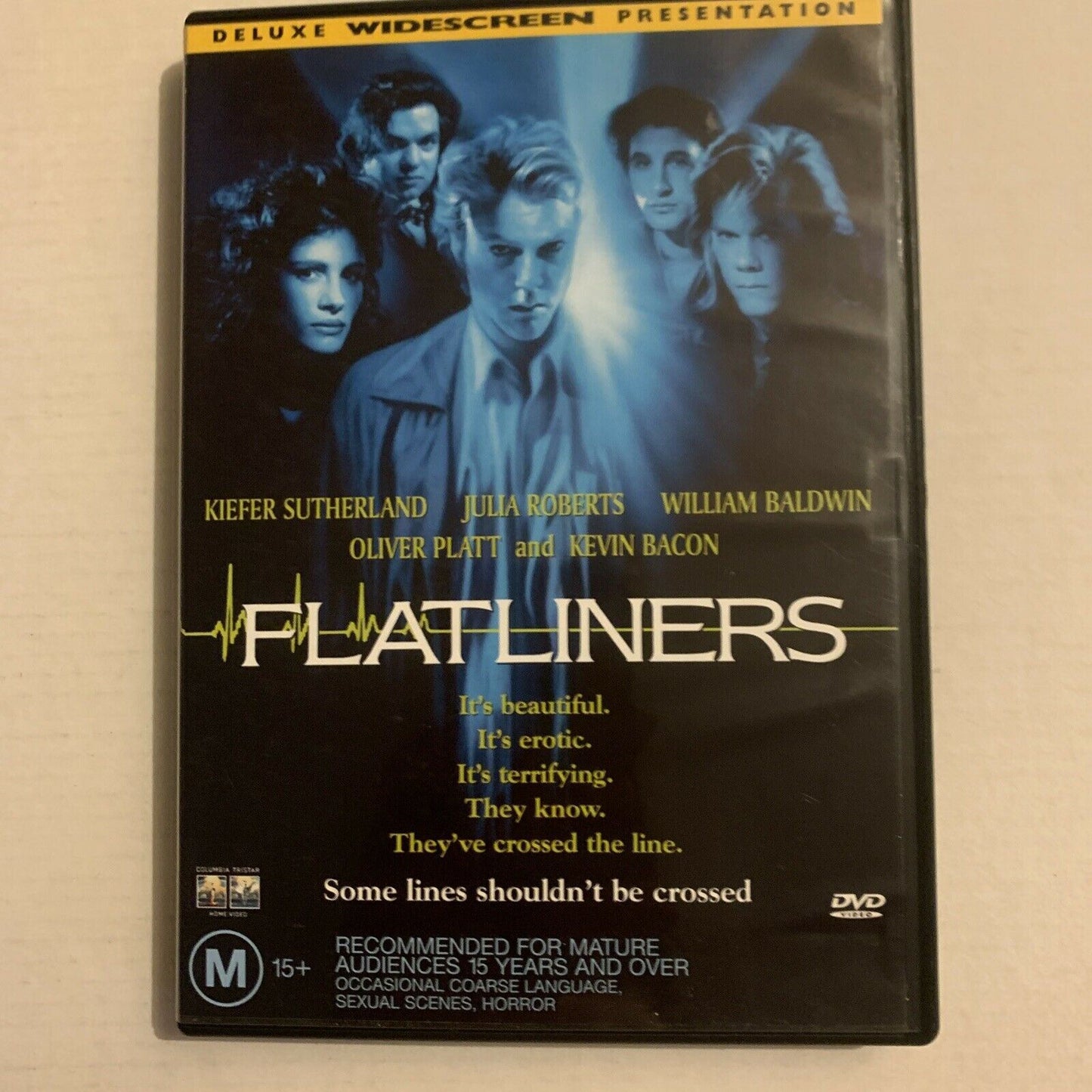 Flatliners (DVD, 1990) Kevin Bacon, Donald Sutherland, Julia Roberts Region 4