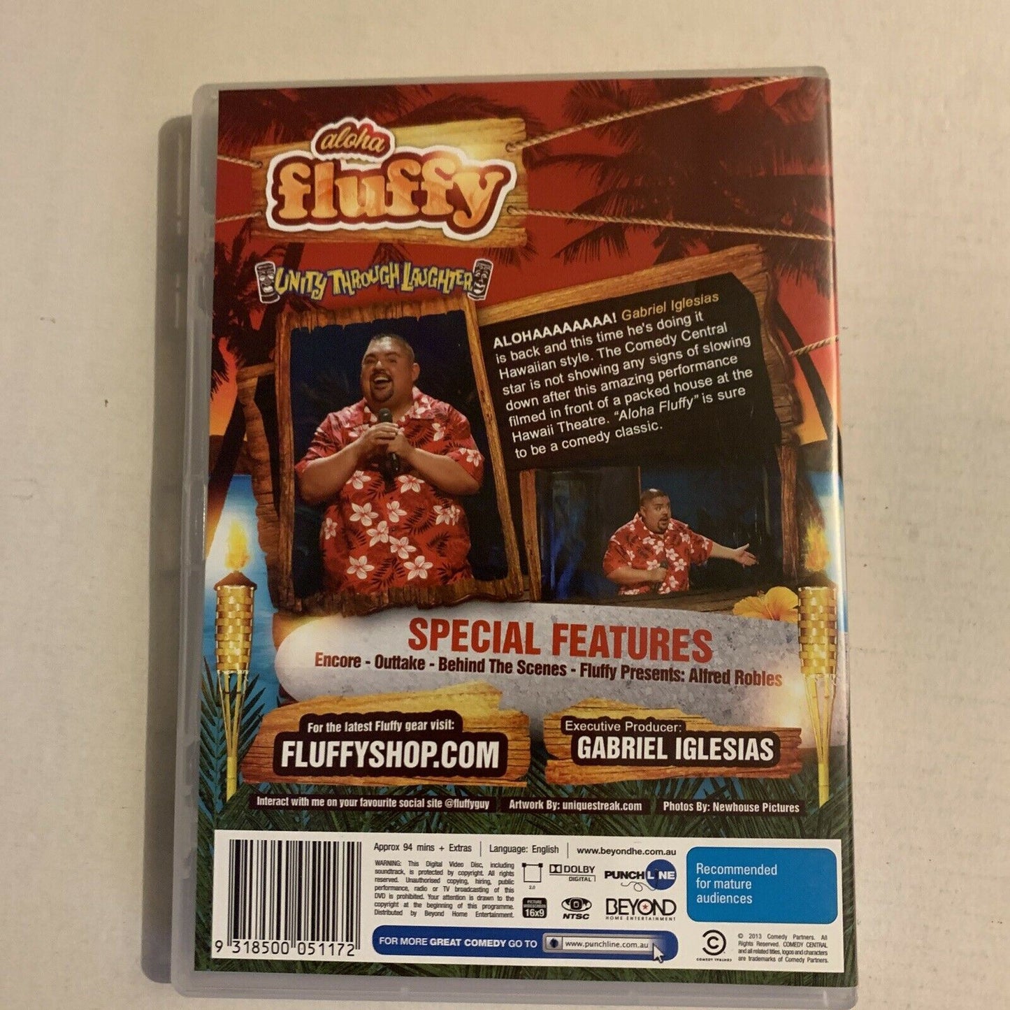 Gabriel Iglesias - Aloha Fluffy - Live From Hawaii (DVD, 2013) All Regions