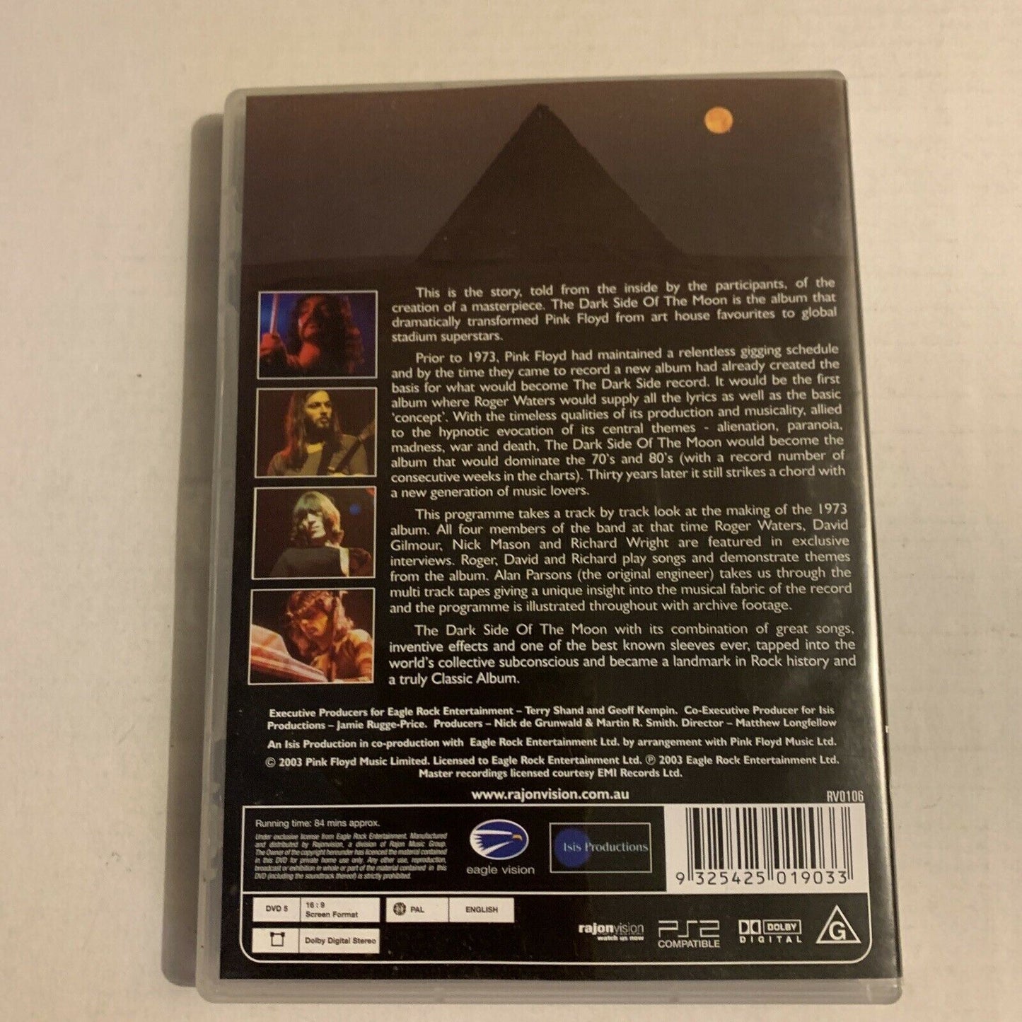 Pink Floyd - The Dark Side Of The Moon (DVD, 2003) All Regions