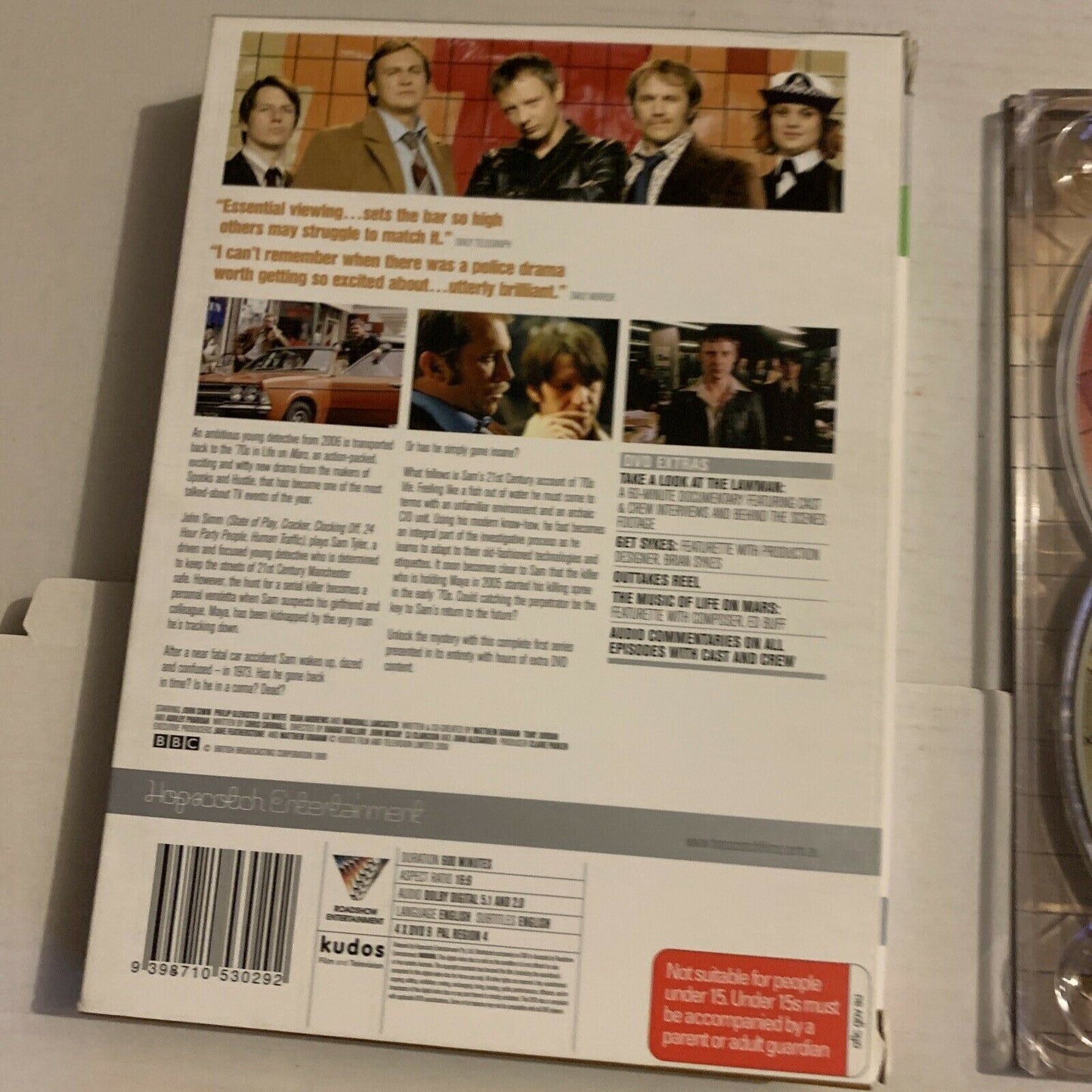 Life On Mars : Complete Series 1 & 2 (DVD, 2007, 8-Disc Set) BBC Region 4