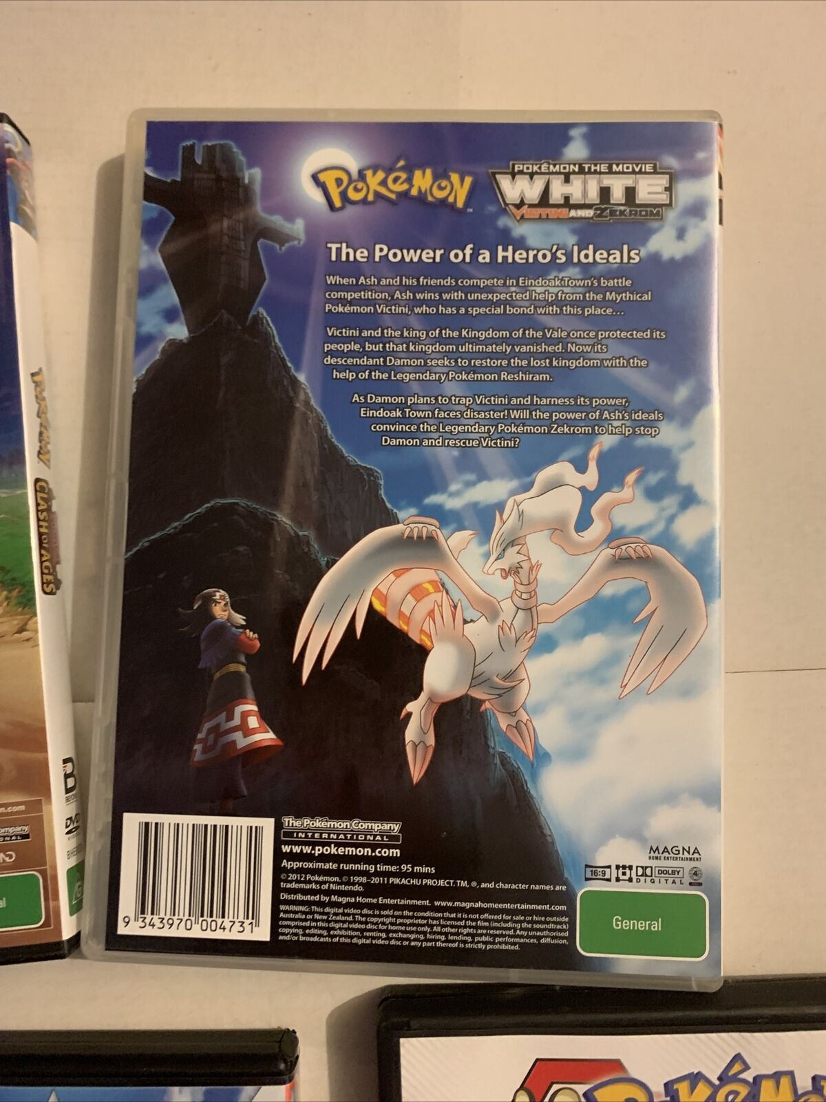 5x Pokemon (Arceus / Hoopa and the Clash of Ages / White / Kyure) DVD - Region 4