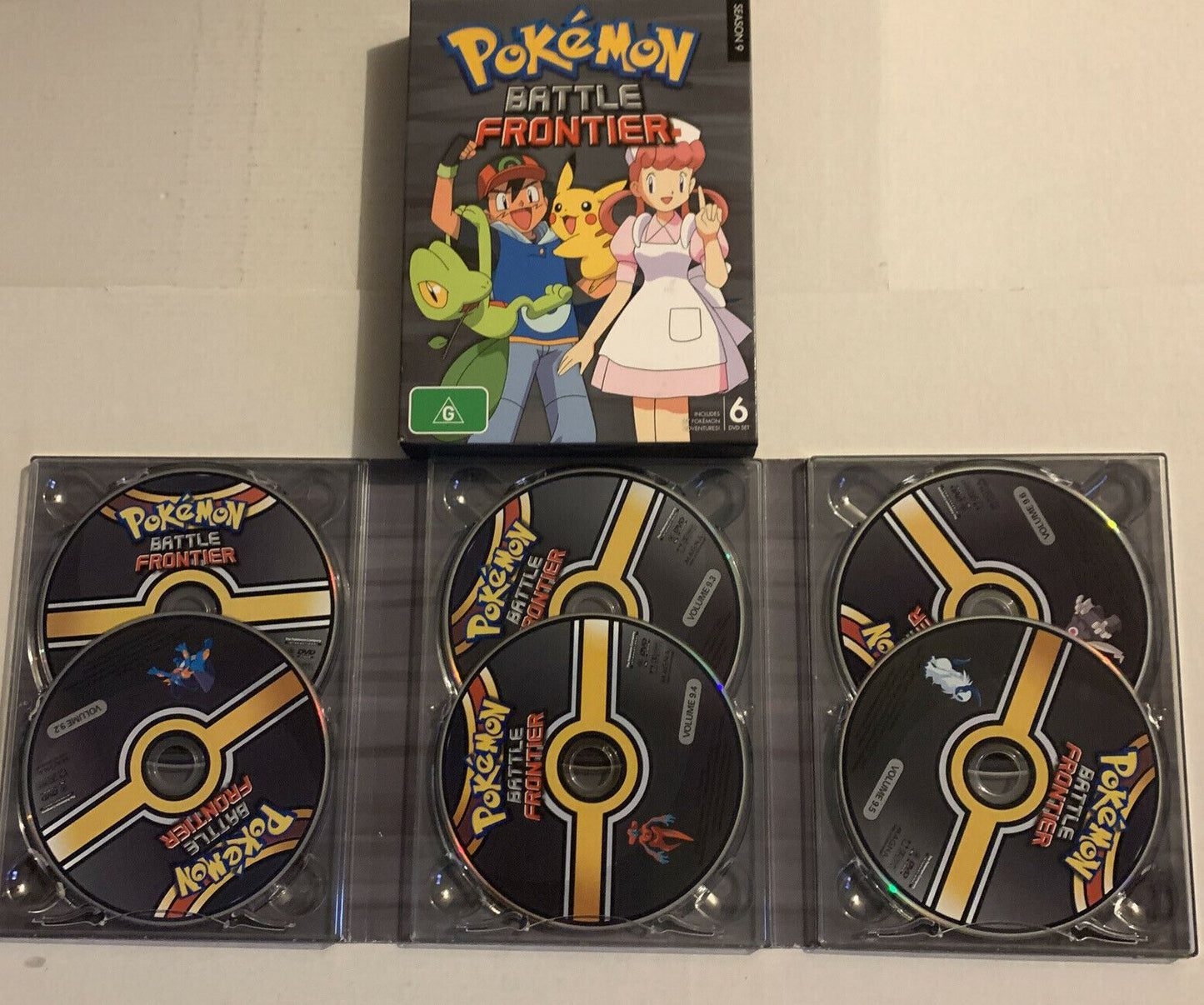 Pokemon - Battle Frontier : Season 9 (DVD, 2011, 6-Disc Set) Region 4