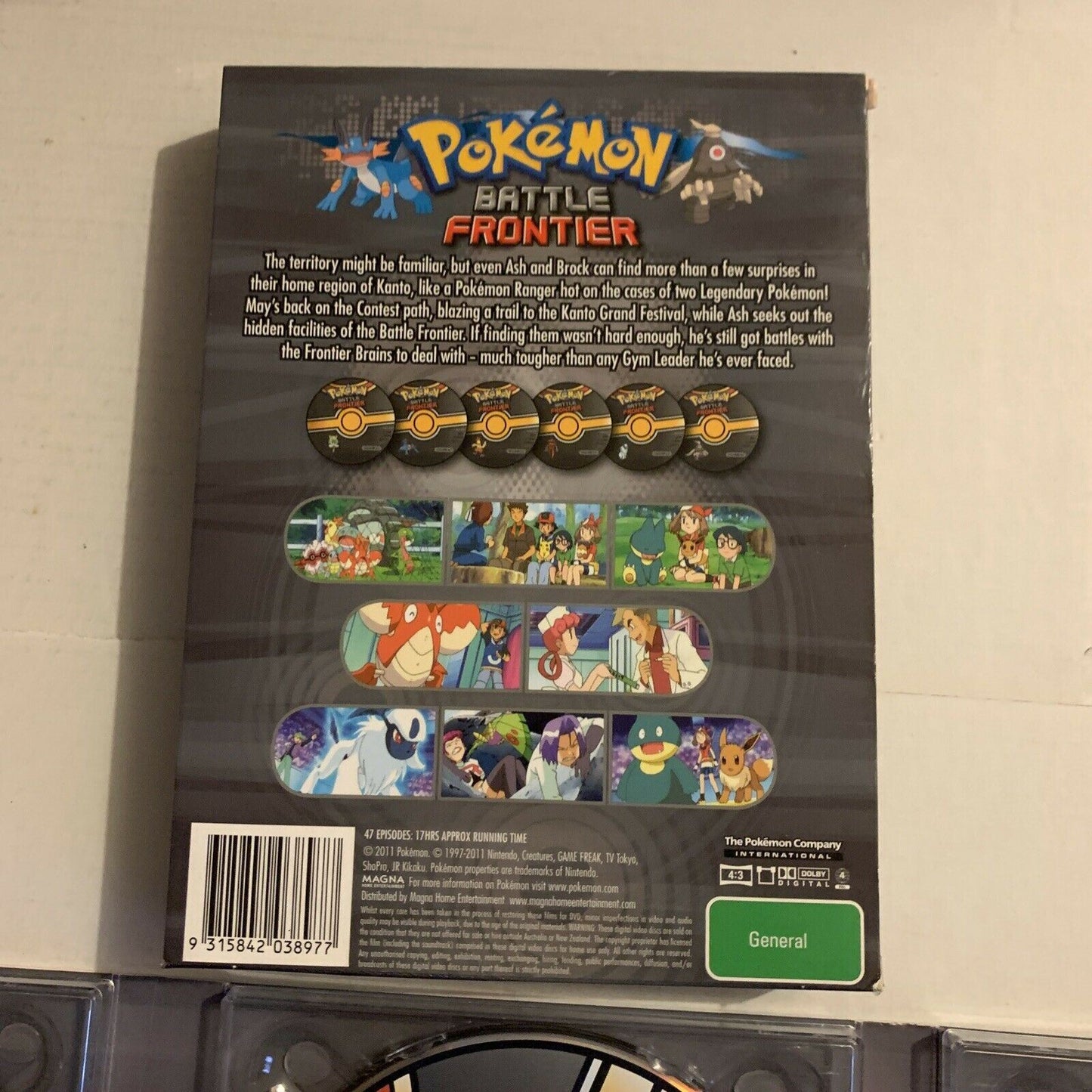 Pokemon - Battle Frontier : Season 9 (DVD, 2011, 6-Disc Set) Region 4