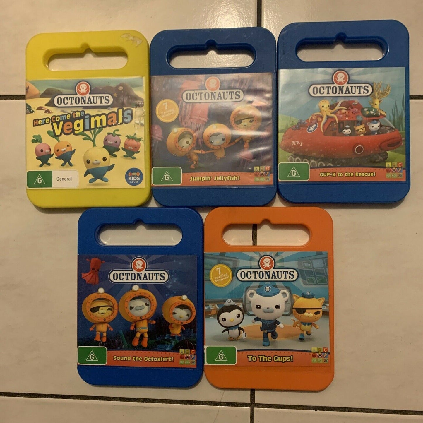 5x Octonauts: Vegimals / Jumpin' Jellyfish! / Gup-x / To The Gups! DVDs